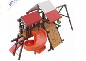 Детские игровые комплексы Самсон - ТАИТИ ЛЮКС детская деревянная площадка