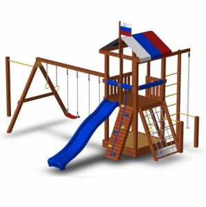 Деревянные детские площадки - Игровой комплекс Джунгли 7