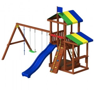 Деревянные детские площадки - Игровой комплекс Джунгли 8
