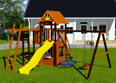 Детские площадки с домиком - Детская площадка МАРК 3