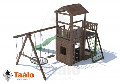 Детские комплексы с балконом - Детская площадка Таало Серия B4 модель 5