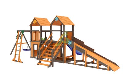 Детские площадки с домиком - Детская площадка IgraGrad Комбо