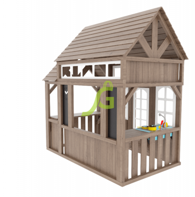 Деревянные домики - Детский игровой деревянный домик IgraGrad Коттедж 1