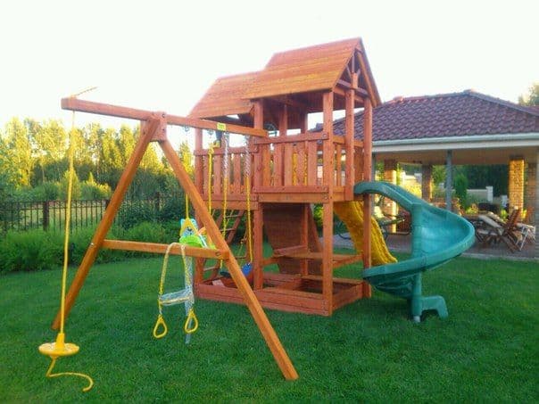 Игровой комплекс Скайфорт с винтовой горкой Playgarden