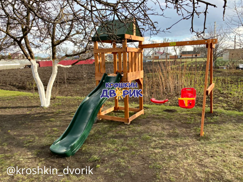 Детский игровой комплекс BABYGARDEN 2 с качелями для малышей