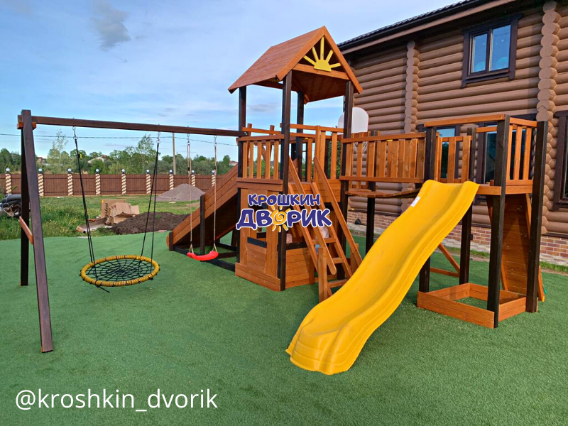 Игровой комплекс с зимней горкой МАРК 7