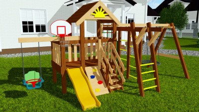 Маленькие детские площадки - Детская игровая площадка для малышей Baby Mark 5