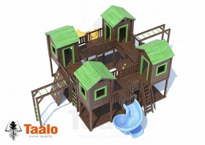 Детские игровые площадки TAALO из лиственницы - Серия U 12 модель 1