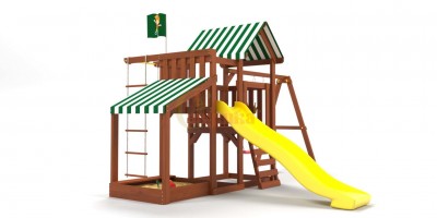 Детские комплексы для малышей - Детская площадка TooSun-3 Plus с песочницей