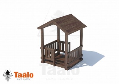 Деревянные домики - Серия N модель 3 - БЕСЕДКА (открытая)