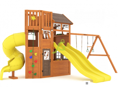 FAST - Детская площадка IgraGrad Клубный домик 4 Luxe с двумя горками