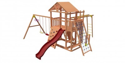 Игровые комплексы Домовенок - Детская деревянная площадка Максон 3