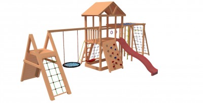 Деревянные детские площадки - Игровой комплекс Максон 1